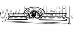 Надставка для буфета с декором (Art.1460V2) - Montalcino