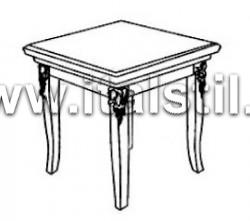 Столик для лампы (Art.1470LQ/TL1) - Montalcino bianco